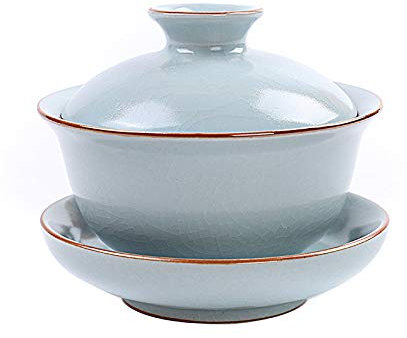 Ciotola Coperta Forno Ru Tazza Da Tè Scodella Da Tè Sancai Aperta Servizio Da Tè Kung Fu Domestico Ciotola Da Tè In Ceramica Anti-Scottatura Pentola A Mano Piccola Ciotola Da Tè Set Da Tè Fatto A Man