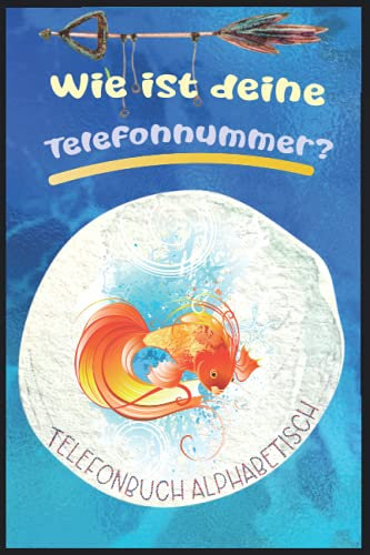 Telefon Und Adressbuch: Kleines Telefonbuch Zum Eintragen - Adressbuch mit Geburtstagskalender | Blau Fisch Adressbuch Mit Register A5 | Große Schrift