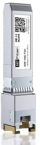 10GBASE-T SFP+ Transceptor 80 metres, SFP+ a RJ45, 10G SFP+ a Ethernet módulo Compatible con Cisco SFP-10G-T-S, MA-SFP-10GB-T, Ubiquiti UniFi UF-RJ45-10G, Mikrotik S+RJ10, Netgear AXM765...