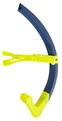 Aquasphere Focus Snorkel - Trainingsschnorchel mit Verstellbarer Kopfstütze, Wasserableitung, Silikonmundstück Stabilität beim Schwimmen, Pool & Schwimmen