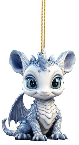 Handy Anhänger Drachen Handy Ornament Handy Dekoration Schlüsselanhänger Taschenanhänger Rückspiegel Anhänger Auto hängende Zubehör für Spiegel Innenraum Dekore (C)