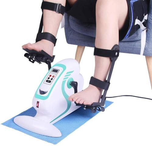 Mini Heimtrainer,Übungsfahrrad mit LCD-Display,Pedaltrainer für Senioren,leichter Arm- und Beintrainer, Pedaltrainer,Fitnesstrainer motorgestützt mit Display,Heimtrainer