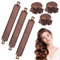 3-teiliges Set Hitzefreier Lockenstab, Hitzefreier Lockenstab und Seidenlockenstab