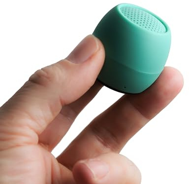 Boompods Zero Ocean Mini Portable Bluetooth Speaker - IPX6 Waterproof Bluetooth Speaker, 5+ Hour Playtime, Built-In Microphone & Selfie Button, Small Wireless Speakers for Outdoor & Travel, Aquamarine