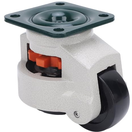 Nivellierrolle, Höhenverstellbar, Plattenmontage, Werkbank, Drehbare Rolle, 75 Mm Rad, Gummibasis, Industrielle Heimausrüstung