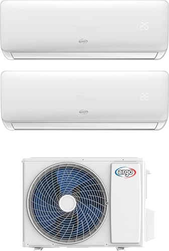 Climatizzatore Dual Split 9000 + 12000 Btu, con Pompa di calore, Classe energetica A++/A+