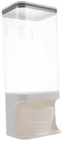 Toyvian Contenedor De Almacenamiento De Alimentos Para Hermético Prueba De Dispensador De Comida De Pared Para y Gatos Con Taza Medidora