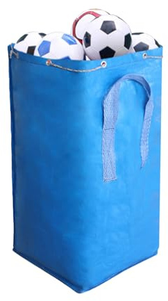 190 l, rete per palloni extra grande, 45 x 45 x 95 cm, borsa per palloni, da calcio, organizer con chiusura lampo impermeabile, per 20 – 25 palline, ideale per hockey, pallavolo, baseball