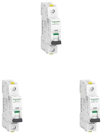 Schneider Electric Leitungsschutzschalter Acti9 iC60N, 1-polig, 10A, B-Charakteristik, Artikelnummer A9F03110, 3 Stück