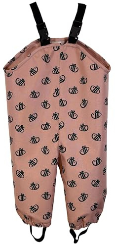 BEEBIP Salopette Impermeabile in Tessuto Tecnico – Fatta con Amore in Italia, Certificata Waterproof, Leggera e Resistente, Ideale per Le Avventure all’Aperto dei Bambini (1–3 Anni)