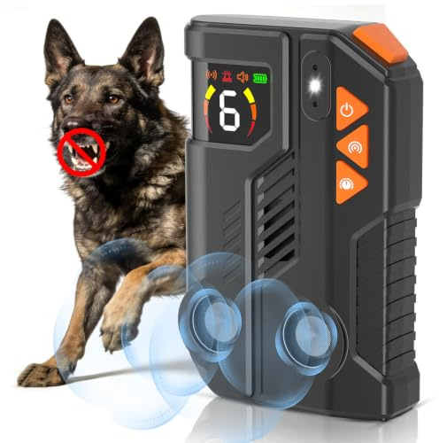 Holercoco Anti Bell Gerät Hunde Antibell Ultraschall Gerät mit AI-Erkennung 2 Sender 20260727001