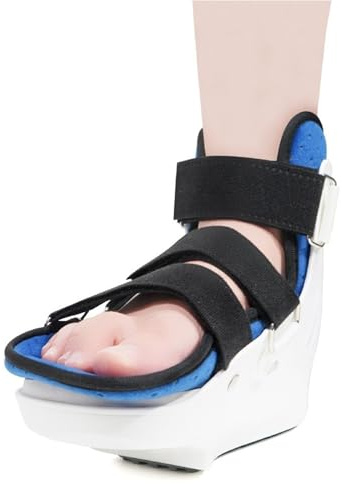 Zapato de Descarga para Antepié Bota Ortopédica Postoperatorio Juanetes y Metatarso con Ángulo de 15 Grados Suela TPR Antideslizante y Forro de Terciopelo Transpirable para(Bien)