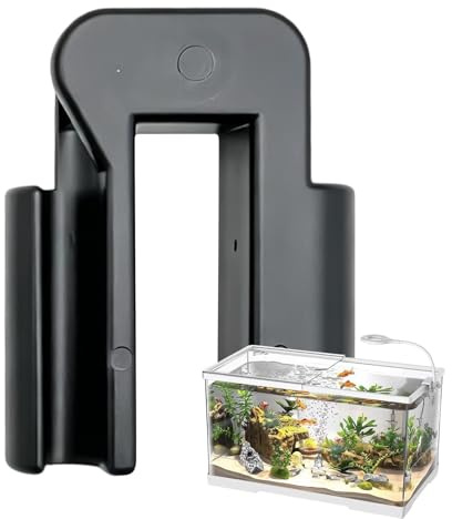 Morsetto per tubo dell'acquario, a forma di U, per cambio acqua, antiscivolo, clip di fissaggio per tubo dell'aria dell'acquario, per dispositivo di aspirazione, sifone con visione chiara, pulizia