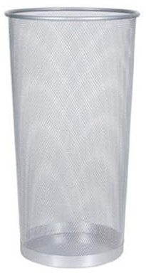 Portaombrelli in metallo Q-Connect 22.6 l h 50 cm x diametro 27,5 cm argento KF00828