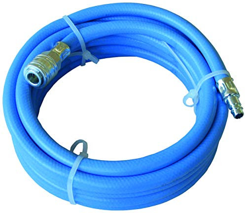 ewo PVC Druckluftschlauch SOFT, komplett montiert mit DN 7,2 Kupplung und Stecker (Stahl), PVC, 9 x 2,75 mm, 5 m