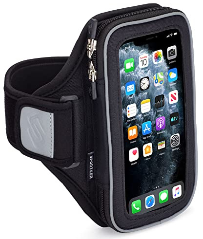 Sporteer Entropy E8 Padded Running Armband Phone Holder, Fits Cases, S/M