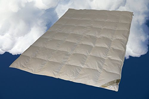Betten Hofmann White Sibiria Schneegänseflaum leichte Daunendecke Kassettendecke Bettdecke 6x8 135x200 cm, Ganzjahresdecke, Naturprodukt,