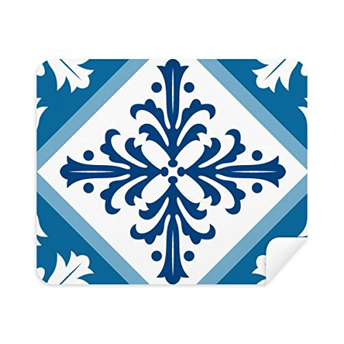 DIYthinker Talavera dekorative Blumen Ilustration Telefon Bildschirmreiniger Gläser Reinigungstuch 2Pcs Suede Fabric