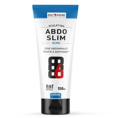 CREME MINCEUR Abdos Slim - Tonifie, Sculpte Le Ventre - Peut Etre Utilisée Sur D'autres Zones à Affiner : Cuisses, Bras, Hanches - Tube 150ml - Eric Favre
