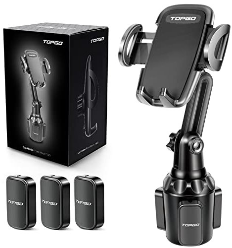 Supporto per smartphone da auto, da montare nel portabevande