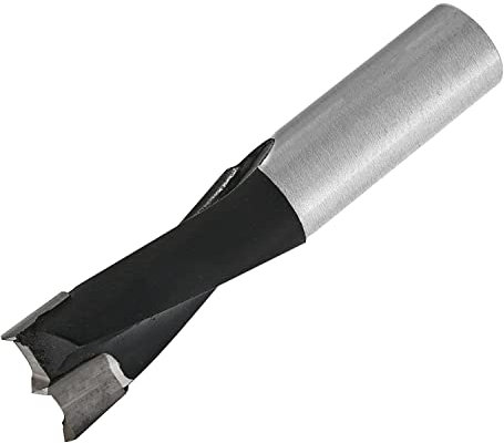 Utoolmart Brad Point Bohrer, 12 mm Schnittdurchmesser, Hartmetallspitze, 57 mm/70 mm Länge, für Holzbohren, Weichholz, Hartholz, Schrank, Möbel, Tischlerei, Arbeiten, schwarz, 1 Stück