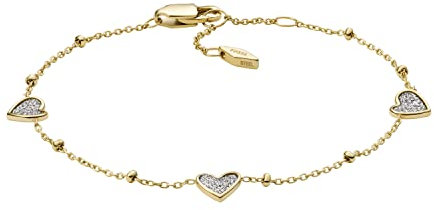 Fossil Armband Für Frauen Sutton, L: 165mm + 25mm B: 6mm Gold-Edelstahl-Armband, JF03940710