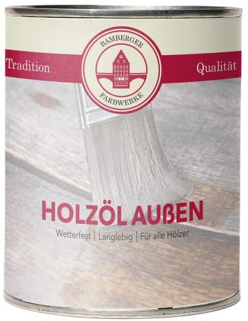 Bamberger Farbwerke Holzöl Außen Teaköl Möbelöl Holzschutz (5L)