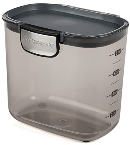 Progressive ProKeeper International Clear Plastic Airtight Food Baker's Kitchen Storage Organization Container Canister Set with Magnetic Accessories (Coffee 2-Quart)