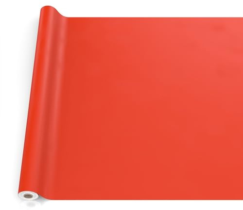 ANRO Wachstuch-Tischdecke Tischdecke abwaschbar Wachstuch Garten-Tischdecke Outdoor Indoor 300x140cm Schnittkante Rot Wachstuchtischdecke Wachstischdecke wasserabweisend Gartentischdecke