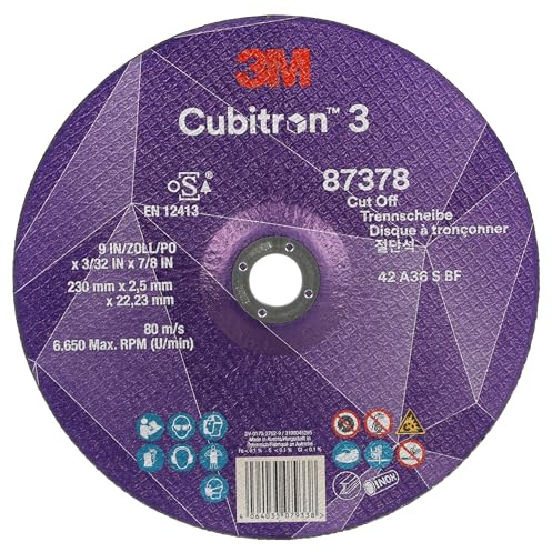 3M Cubitron 3 Trennscheibe, 87378, 36+, T42, 230 mm x 2, 5 mm x 22, 23 mm | EN, 25/Pack