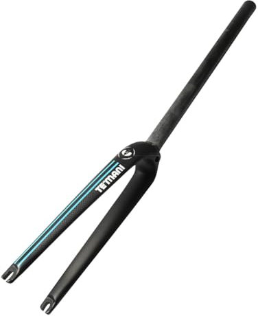 14 16 18 20 Falträder Starre Gabeln Kohlefaser BMX Vorderradgabeln 1-1/8 Gerades Rohr Fahrradgabeln C Bremse 9 * 74/100mm Schnellspanner(Blue Label,74MM_16IN)