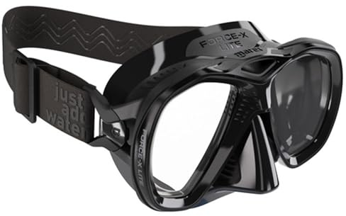 Mares Force X Lite Tauchmaske, Schwarz, Mono Silikon (Nero/Nero)