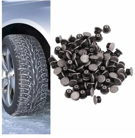GSCLZ 100 Chiodi for Pneumatici Color Argento, Antiscivolo, ad Alta Resistenza, ecologici, for in carburo for Camion