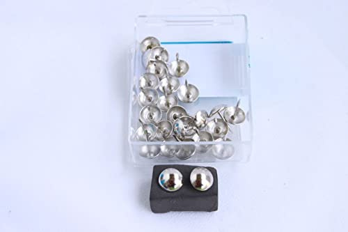 Telliswelt 25 Qualitäts Ziernägel Polsternägel Nagel - Made in Germany- 11mm Silber