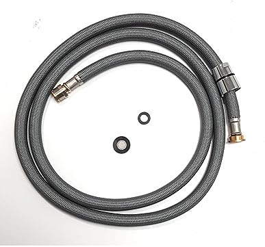 Brauseschlauch für den Wasserhahn, Küche, Polymer-Geflecht 1 / 2 Zoll x M15