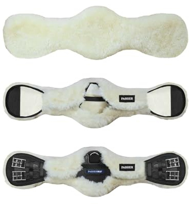 Passier Lammfell Bezug passend zum Sattelgurt Passierblu Wave, Sattelgurt Länge:70cm