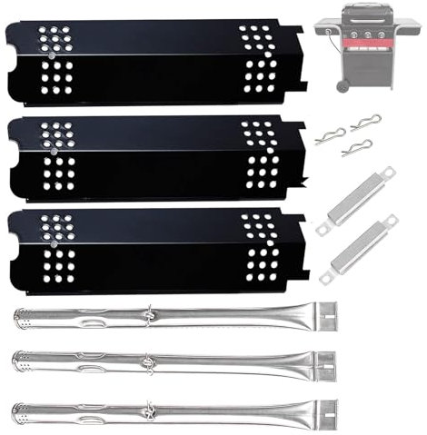 Grill Parts for Charbroil Gas2coal 463370519 463370518 463340516 463370516 466370516 for Charbroil Grill Parts, Heat Plate G553-0002-W1A Burner G421-0500-W1 for Charbroil Grill Replacement Parts