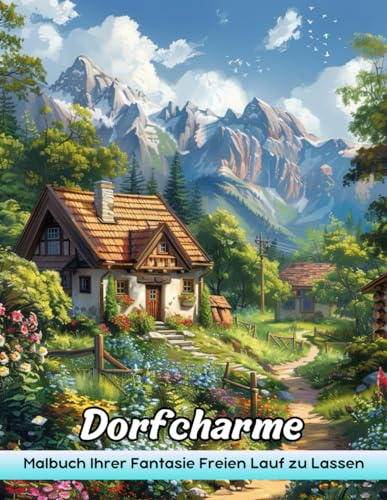Dorfcharme Malbuch: Dorf Charme Malvorlagen - Malerische Dorfszenen Für Gemütliche Färben