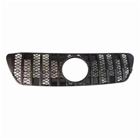 Auto Oberer Kühlergrill Grill Frontstoßstangenhaube Netz mit insektensicherer Abdeckung kompatibel for Mercedes Benz ML Klasse W163 1999–2004 ML350 ML500 ML320