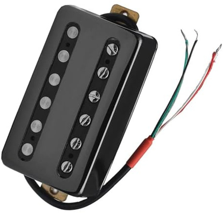 Schwarzer, exquisiter Kupferrohr-Abdeckungs-Coil-Split-Humbucker-Hals-Tonabnehmer für E-Gitarre