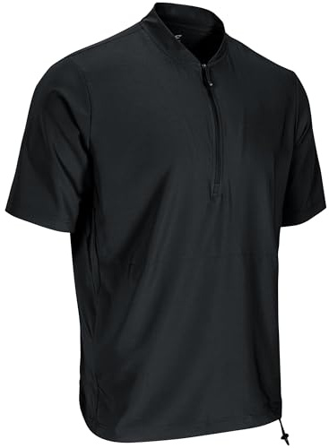 Woven Warm-Up Jacket, Men's Large, Black