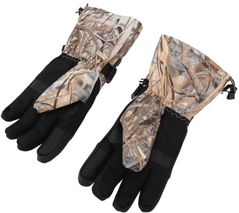 Kuuleyn Guantes calentados Guantes con calefacción para Hombres Mujeres 3 Gear Touch Touch Wasting Guantes de calefacción con Caja de batería para Esquiar Ciclismo Camuflaje de