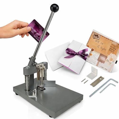 Eckenabrunder-Maschine, robuster Stanzer für Papierkarton und PVC-Karten, Präzisionsschneidewerkzeug für abgerundete Kanten, ideal für Bürohandwerk und geschäftliche Nutzung