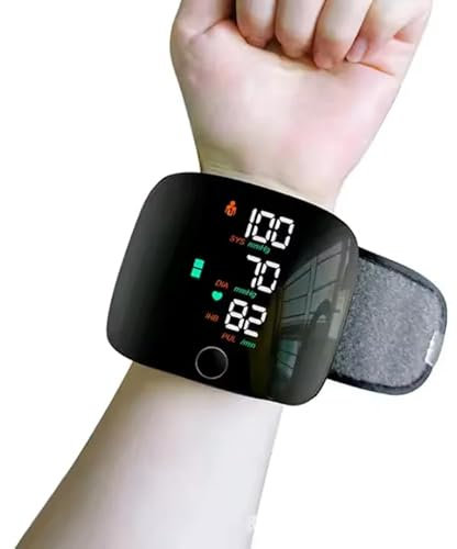 Automatic Sphygmomanometer Digital Wrist Blood Pressure Monitor Easy to Use at Home Easy to Carry Wrist Blood Pressure Machine with USB Rechargeable