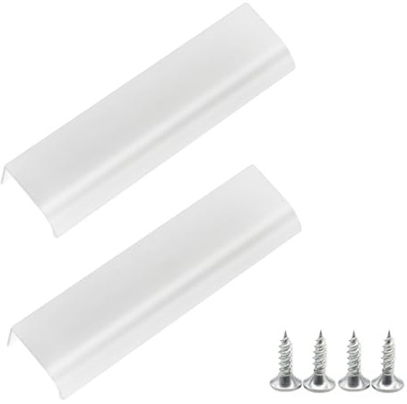 Ruayia Balkontürgriff Außen 120mm, 2er Set Türgriff Balkontür, Terassentürgriff, Terrassen- und Fliegengittertüren, Terrassentür Griff incl. für Türen und Fenster,Schubladen,Schranktüren - Weiß