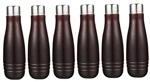 Angoily File Handle Replacement 6 Pcs Wooden File Handles with Polished Non-Slip Grip Ergonomic Wood Rasp Handles for Woodworking Tools 4.33In Durable Grip Accessories