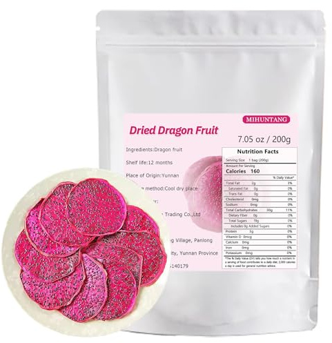 Chips de fruta del dragón seca 200g Bocadillos de frutas secas Chips de pitaya de fruta del dragón roja