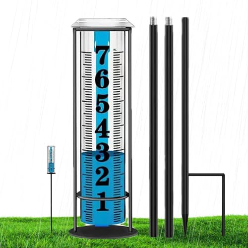 Opdestn Pluviometro Meteo - Pluviometro Con Picchetto Per Esterni | Decorativo per Giardino Terrazzo