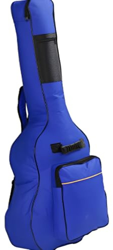 NTEK 41-Inch Acoustic Guitar Bag—Waterproof Padded Guitar Case for Full Size Classical & Acoustic Guitars—HeavyDuty Gig Bag with Backpack Straps, Storage Pockets & Durable Zippers (Blue)