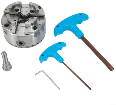 Tidgel Mandrino per tornio autocentrante a 4 ganasce con filettatura M33,Morsetto per tornitura legno OD 96 mm,Precisione 0,03 mm per macchine per la lavorazione del legno
